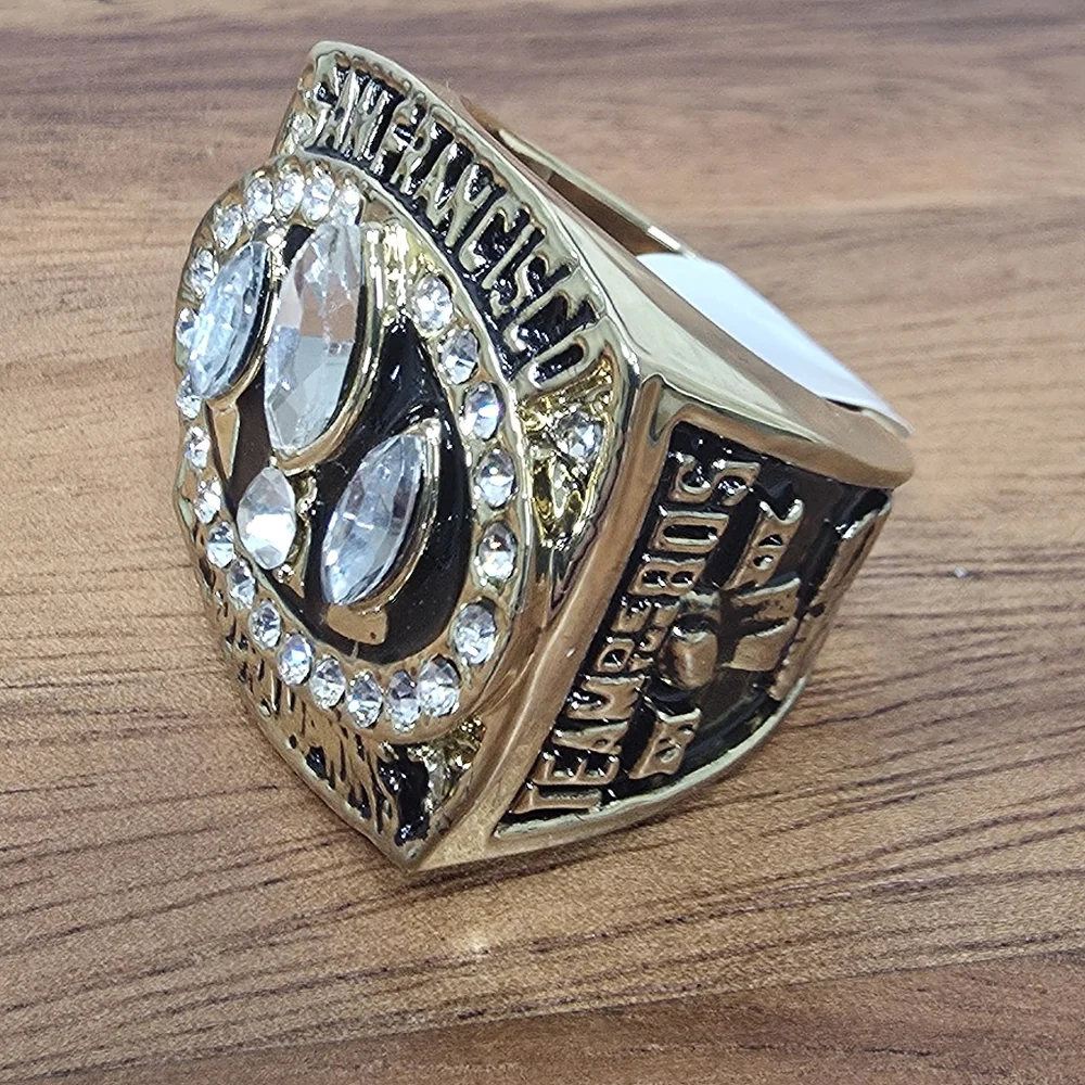 San Francisco 49ers Championship Ring Size 10‎ Gold 2011 Rice